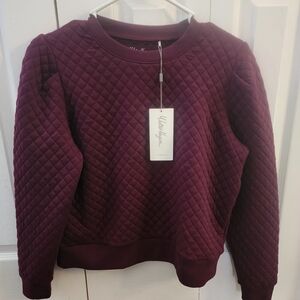 Walter Hagen Quilted Sweatshirt - Burgundy